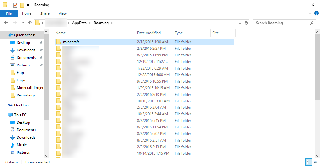 Папка roaming. /Minecraft%APPDATA. Папка .Minecraft. Где находится папка .Minecraft.